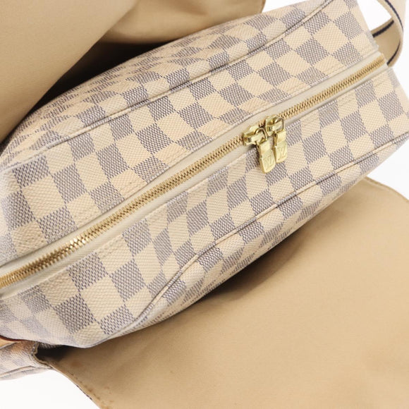 LOUIS VUITTON Damier Azur Naviglio Shoulder Bag N51189 LV Auth mr1589
