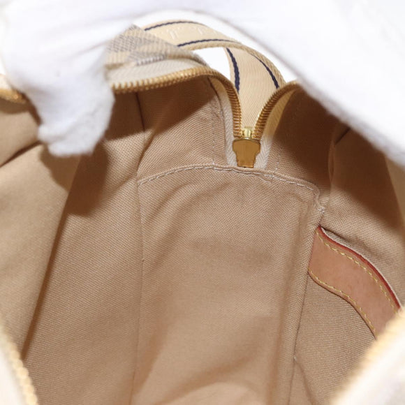 LOUIS VUITTON Damier Azur Naviglio Shoulder Bag N51189 LV Auth mr1589