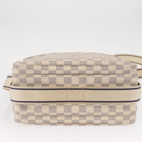 LOUIS VUITTON Damier Azur Naviglio Shoulder Bag N51189 LV Auth mr1589