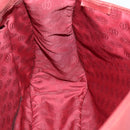 CARTIER Must Line Shoulder Bag Leather Bordeaux Gold Auth mr1590-18