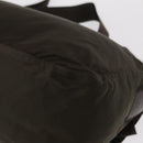 PRADA Shoulder Bag Nylon Khaki Silver Auth mr1593-13