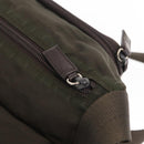 PRADA Shoulder Bag Nylon Khaki Silver Auth mr1593-20