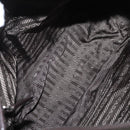 PRADA Shoulder Bag Nylon Khaki Silver Auth mr1593-22