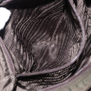 PRADA Shoulder Bag Nylon Khaki Silver Auth mr1593-26