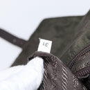 PRADA Shoulder Bag Nylon Khaki Silver Auth mr1593-28