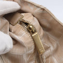 CHANEL New Travel Line Tote Bag Nylon Beige Gold CC Auth mr1594-14