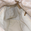 CHANEL New Travel Line Tote Bag Nylon Beige Gold CC Auth mr1594-19