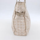 CHANEL New Travel Line Tote Bag Nylon Beige Gold CC Auth mr1594-4
