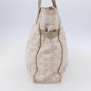 CHANEL New Travel Line Tote Bag Nylon Beige Gold CC Auth mr1594-5