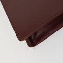 CARTIER Must Line Clutch Bag Leather 2 Set Bordeaux Auth mr1596-7