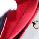 CELINE Clutch Bag Leather Black Gold Auth mr1597-18