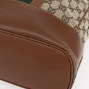 GUCCI GG Canvas Web Sherry Line special edition Hand Bag Beige Gold Auth mr1598-10