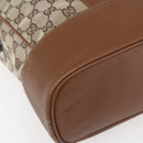 GUCCI GG Canvas Web Sherry Line special edition Hand Bag Beige Gold Auth mr1598-13