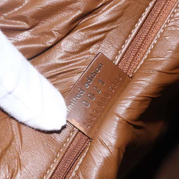 GUCCI GG Canvas Web Sherry Line special edition Hand Bag Beige Gold Auth mr1598