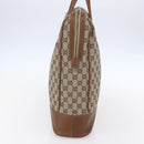 GUCCI GG Canvas Web Sherry Line special edition Hand Bag Beige Gold Auth mr1598-4