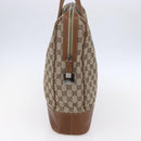 GUCCI GG Canvas Web Sherry Line special edition Hand Bag Beige Gold Auth mr1598-5
