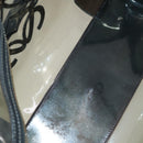 LOEWE Anagram Amazona 36 Hand Bag Vinyl Leather Black Gold Auth mr1599-12