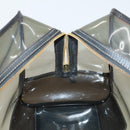 LOEWE Anagram Amazona 36 Hand Bag Vinyl Leather Black Gold Auth mr1599-17