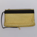 LOEWE Anagram Amazona 36 Hand Bag Vinyl Leather Black Gold Auth mr1599-19