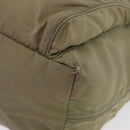 PRADA Shoulder Bag Nylon Khaki Silver Auth mr1600-16
