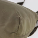 PRADA Shoulder Bag Nylon Khaki Silver Auth mr1600-18