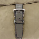 PRADA Shoulder Bag Nylon Khaki Silver Auth mr1600-21