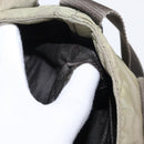 PRADA Shoulder Bag Nylon Khaki Silver Auth mr1600-11