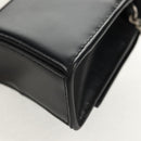 BALENCIAGA Adidas collaboration Chain Bag Leather Black 656050 Auth mr1601M-18