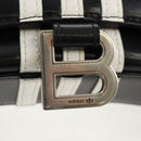 BALENCIAGA Adidas collaboration Chain Bag Leather Black 656050 Auth mr1601M-19