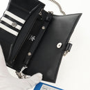 BALENCIAGA Adidas collaboration Chain Bag Leather Black 656050 Auth mr1601M-9