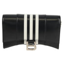 BALENCIAGA Adidas collaboration Chain Bag Leather Black 656050 Auth mr1601M-13