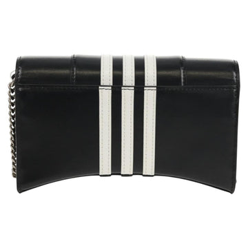 BALENCIAGA Adidas collaboration Chain Bag Leather Black 656050 Auth mr1601M - 0