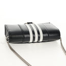 BALENCIAGA Adidas collaboration Chain Bag Leather Black 656050 Auth mr1601M-6