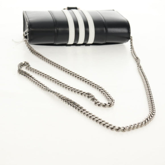 BALENCIAGA Adidas collaboration Chain Bag Leather Black 656050 Auth mr1601M