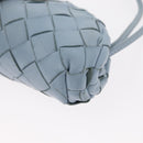 BOTTEGA VENETA INTRECCIATO Mini The Pouch Leather Light Blue Auth mr1604-14