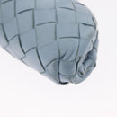BOTTEGA VENETA INTRECCIATO Mini The Pouch Leather Light Blue Auth mr1604-16
