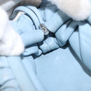 BOTTEGA VENETA INTRECCIATO Mini The Pouch Leather Light Blue Auth mr1604-19