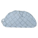 BOTTEGA VENETA INTRECCIATO Mini The Pouch Leather Light Blue Auth mr1604-13