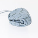 BOTTEGA VENETA INTRECCIATO Mini The Pouch Leather Light Blue Auth mr1604-4