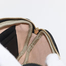 GUCCI Sherry Line Waist Bag Suede Enamel Navy gold 519308 Auth mr1606-19