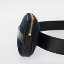 GUCCI Sherry Line Waist Bag Suede Enamel Navy gold 519308 Auth mr1606-4