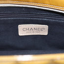 CHANEL Chain Shoulder Bag Patent leather Yellow Silver CC Auth mr1607-15