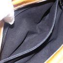 CHANEL Chain Shoulder Bag Patent leather Yellow Silver CC Auth mr1607-20