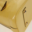 LOUIS VUITTON Monogram Vernis Alma PM Bag Yellow Citrin M90101 LV Auth mr1608A-15