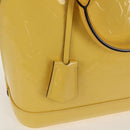 LOUIS VUITTON Monogram Vernis Alma PM Bag Yellow Citrin M90101 LV Auth mr1608A-19