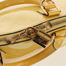 LOUIS VUITTON Monogram Vernis Alma PM Bag Yellow Citrin M90101 LV Auth mr1608A-20