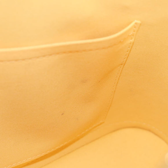 LOUIS VUITTON Monogram Vernis Alma PM Bag Yellow Citrin M90101 LV Auth mr1608A