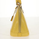 LOUIS VUITTON Monogram Vernis Alma PM Bag Yellow Citrin M90101 LV Auth mr1608A-3