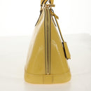 LOUIS VUITTON Monogram Vernis Alma PM Bag Yellow Citrin M90101 LV Auth mr1608A-4