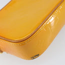 LOUIS VUITTON Monogram Vernis Christy MM Shoulder Bag Jaune M91108 Auth mr1610-16